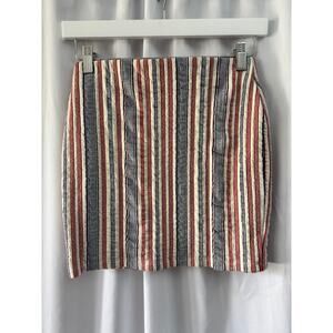 Zara Striped Mini Skirt - Size Small